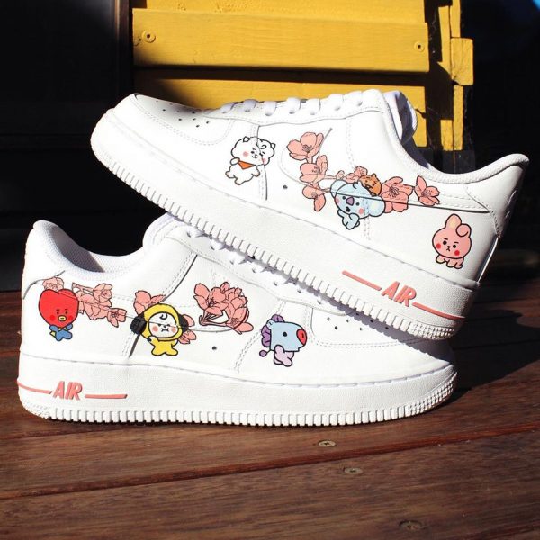 BT21 Painted Custom Air Force 1