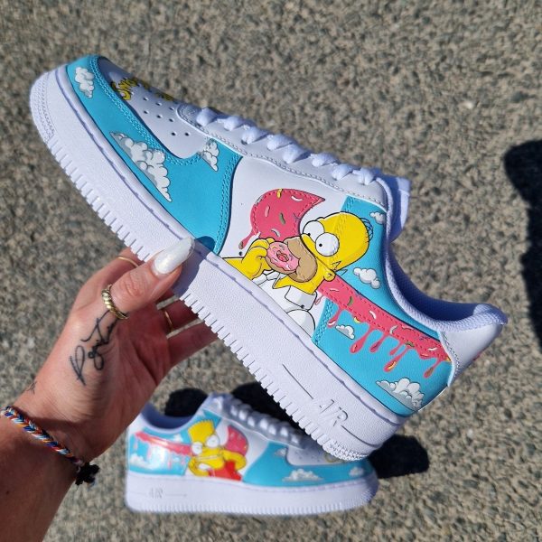 Homer Bart Simpsons Custom Air Force 1