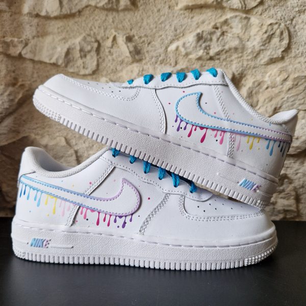 Pastel Rainbow Drops Custom Air Force 1