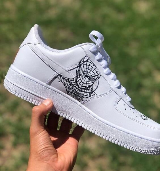 Spiderman Painted Custom Air Force 1