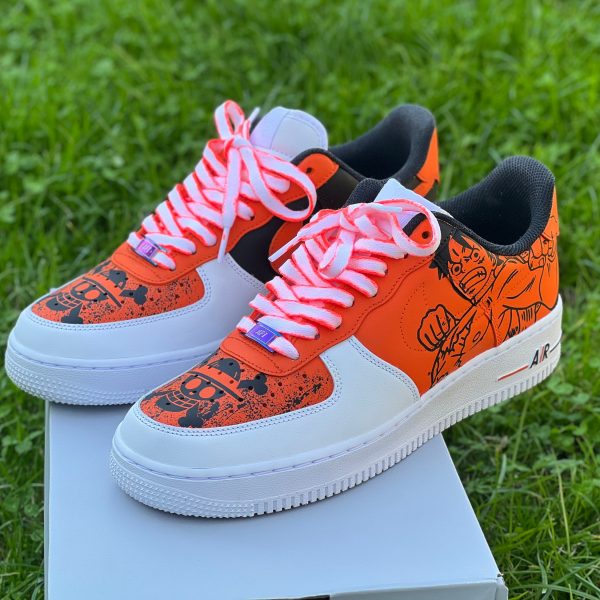 Luffy Orange Custom Air Force 1