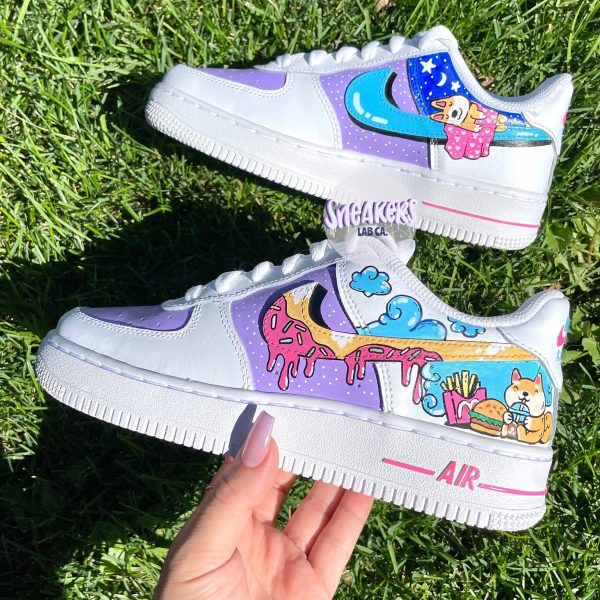 Shiba Donut Drip Custom Air Force 1