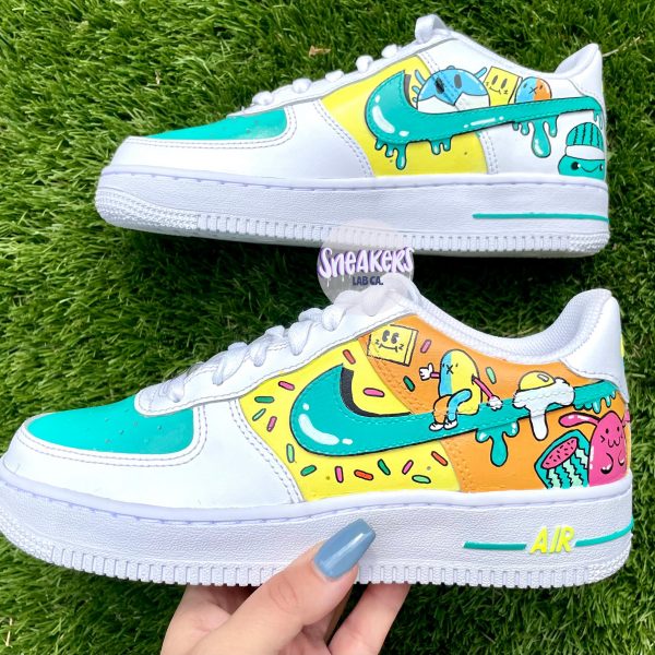 Cute Doodle Drip Custom Air Force 1