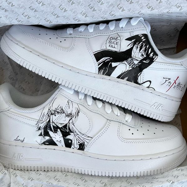 AkameGaKill Painting Custom Air Force 1