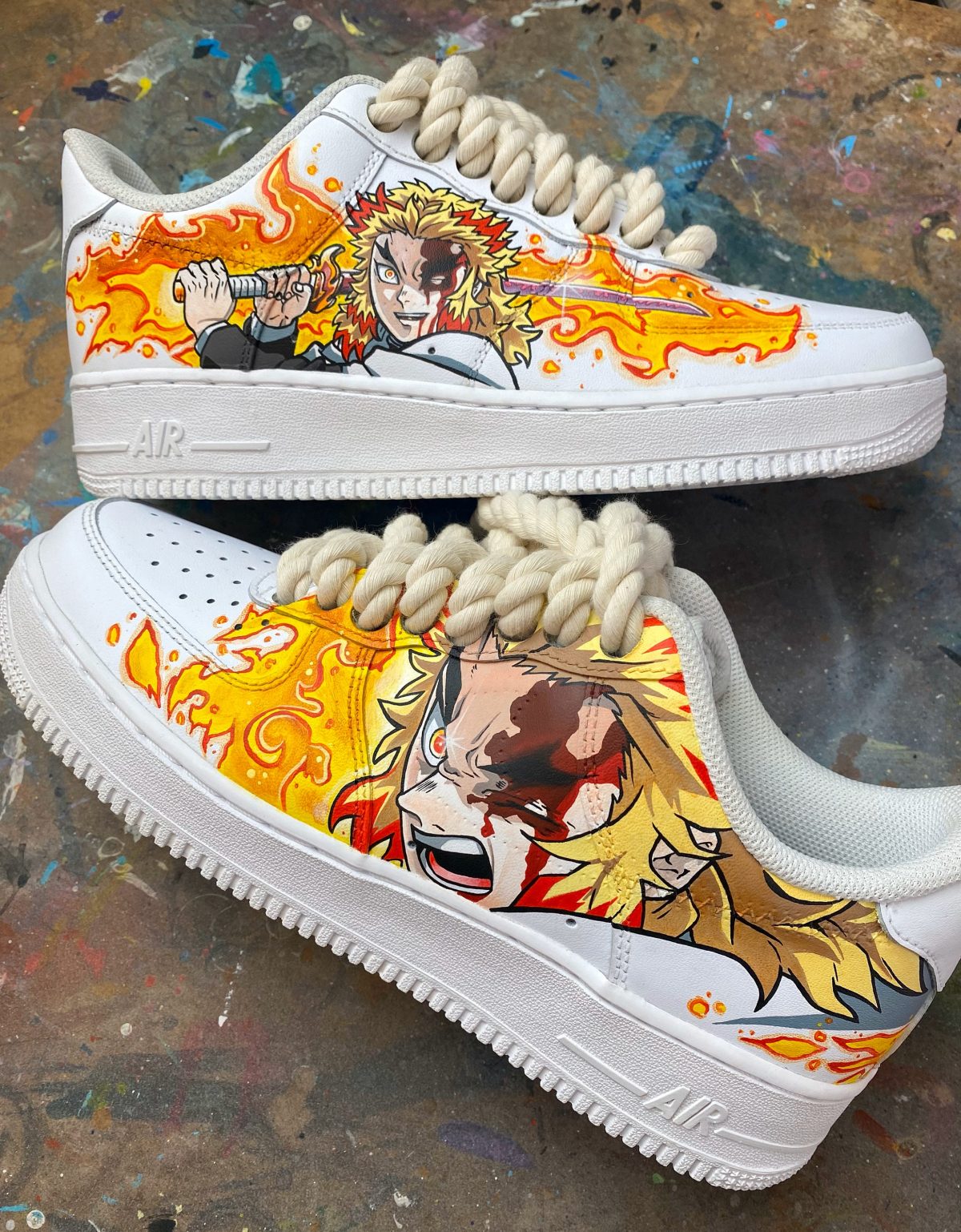 Kyojuro Rengoku Custom Air Force 1