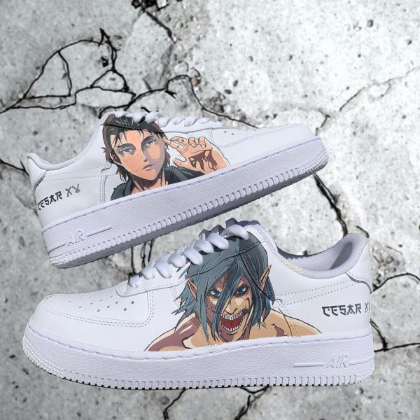 Attack Titan Painting Custom Air Force 1