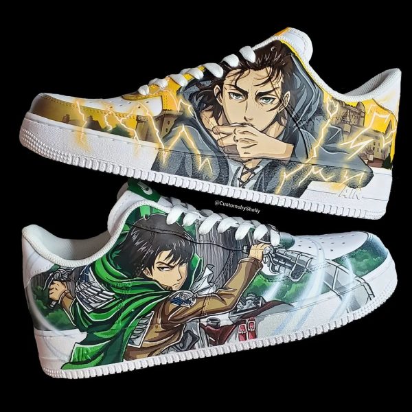 Eren Levi Painting Custom Air Force 1