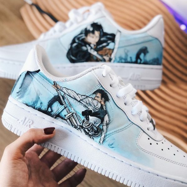 Painted AOT Levi Custom Air Force 1