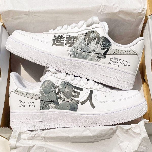 AOT Mikasa Eren Custom Air Force 1