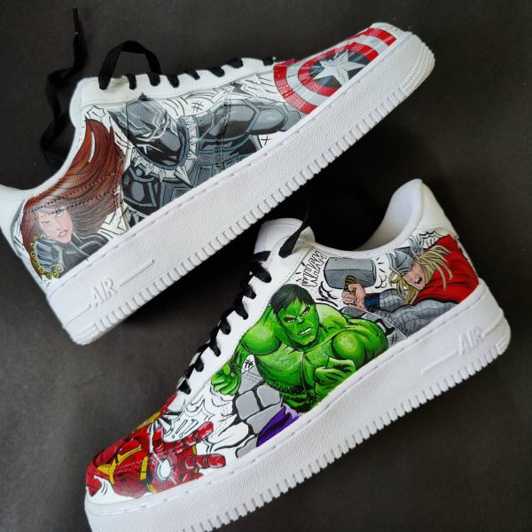 Avengers Hand Painting Custom Air Force 1