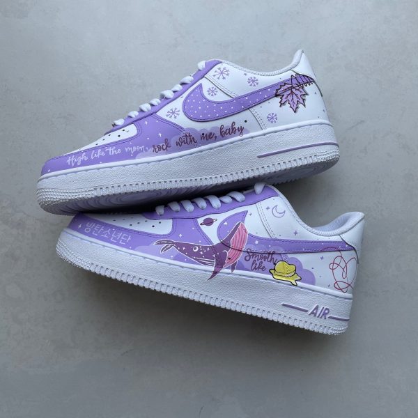 BTS Bangtan Custom Air Force 1