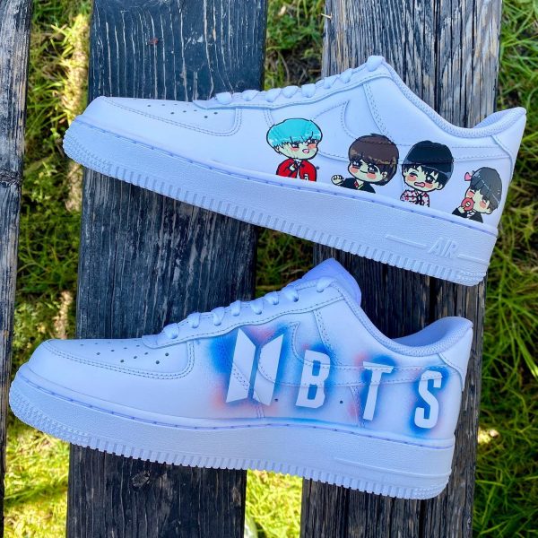 BTS Chibi Painted Custom Air Force 1