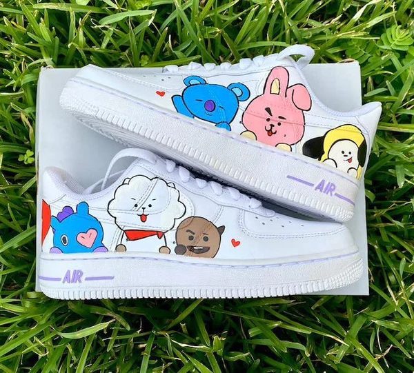 BTS BT21 Painted Custom Air Force 1