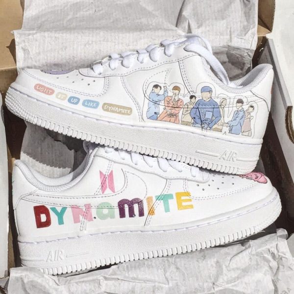 BTS Dynamite Inspired Custom Air Force 1