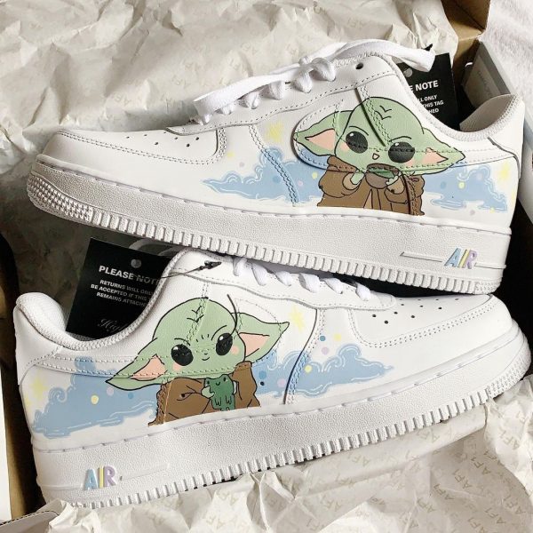 Baby Yoda Color Custom Air Force 1