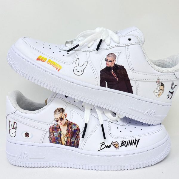 Painting Bad Bunny Custom Air Force 1