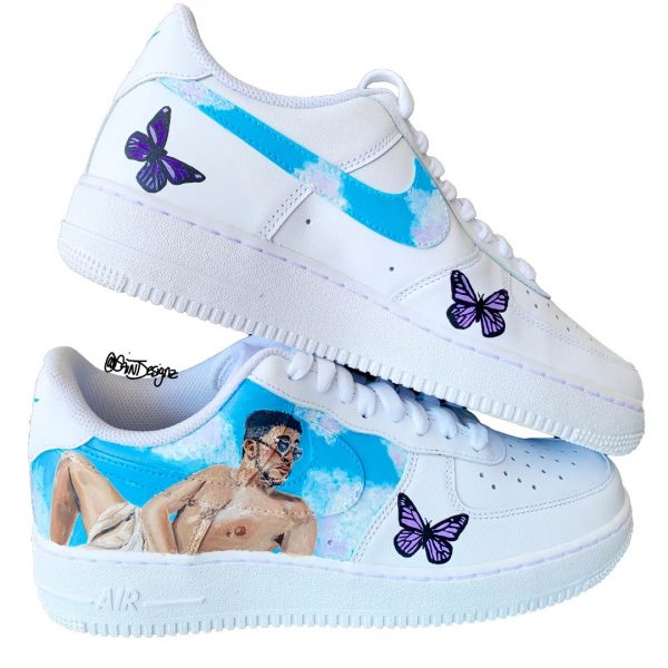 Bad Bunny Art Custom Air Force 1