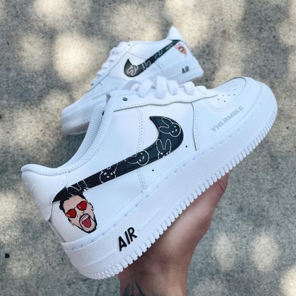 Bad Bunny Handpainting Custom Air Force 1