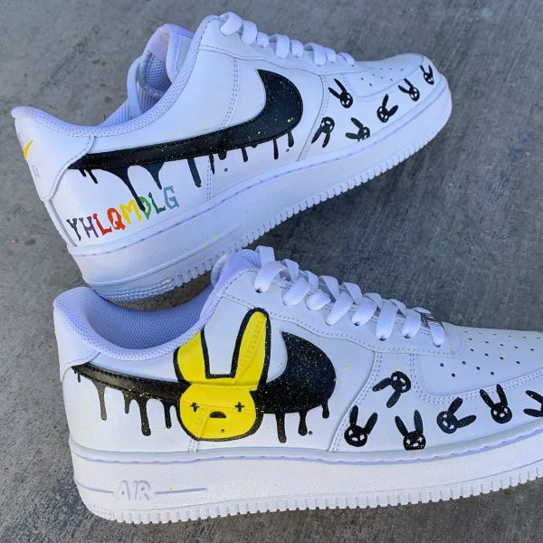 Bad Bunny Draw Custom Air Force 1