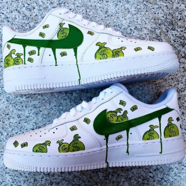 Banknote Painting Custom Air Force 1