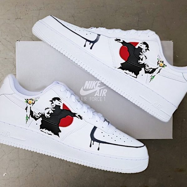 Banksy Handmade Custom Air Force 1