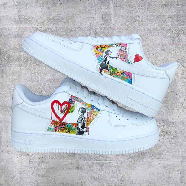 Banksy X MrBrainwash Custom Air Force 1