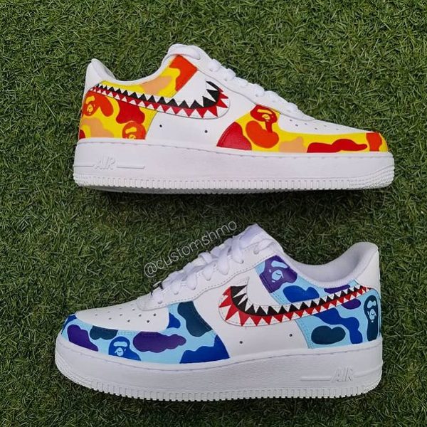 Bape Painting Custom Air Force 1