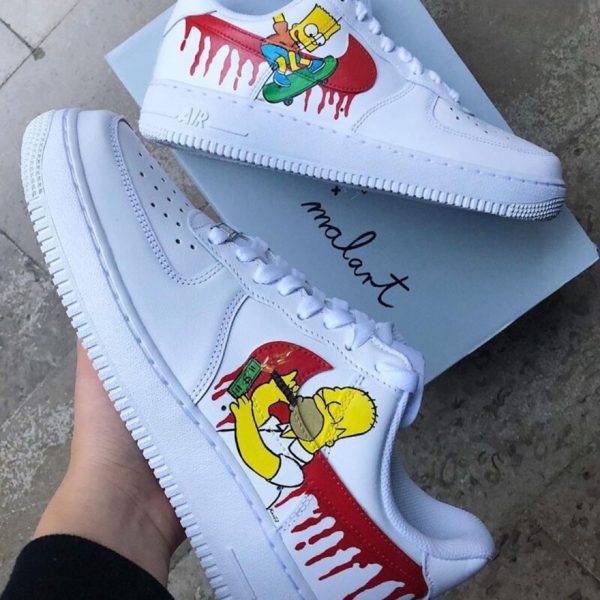 Bart Homer Dripping Custom Air Force 1