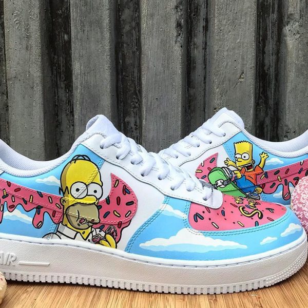 Bart Homer Donut Custom Air Force 1