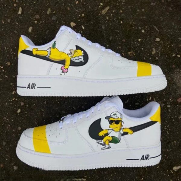 Simpson Bart Homer Custom Air Force 1