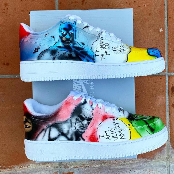 Batman Hulk Spiderman Custom Air Force 1