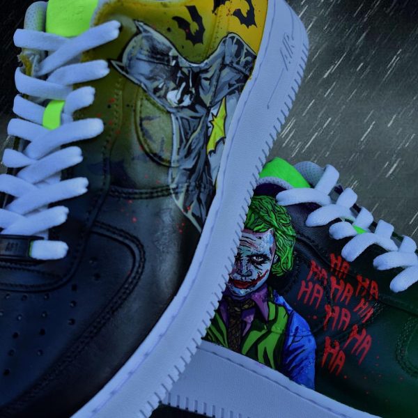 Batman Joker Themed Custom Air Force 1