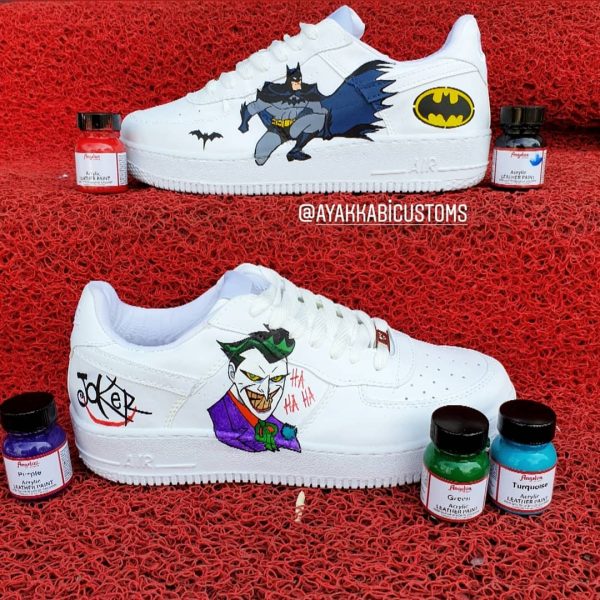 Batman Joker Handart Custom Air Force 1