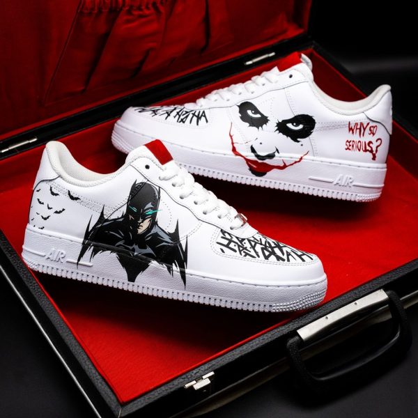 Painted Batman Joker Custom Air Force 1