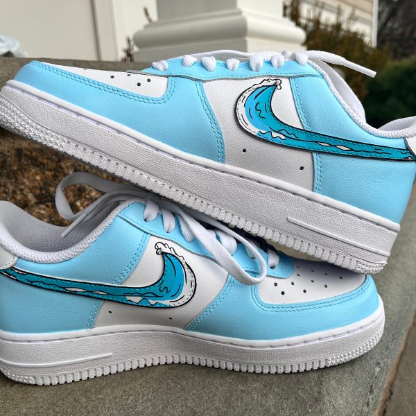 Beach Wave Painting Custom Air Force 1