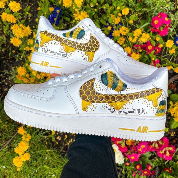 Bee Honey Milk Custom Air Force 1