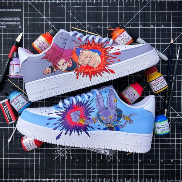 Beerus vs Goku Custom Air Force 1