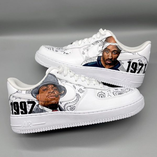 Biggie X Tupac Custom Air Force 1