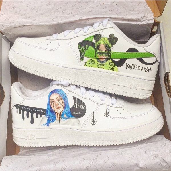 Billie Eilish Blue Custom Air Force 1