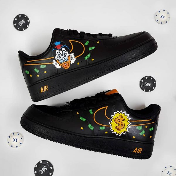 Black Cartoon Character Custom Air Force 1