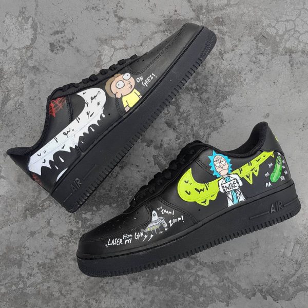 Black Character Painting Custom Air Force 1