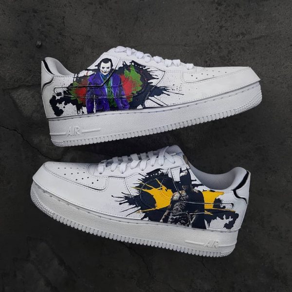 Black Character Painted Custom Air Force 1