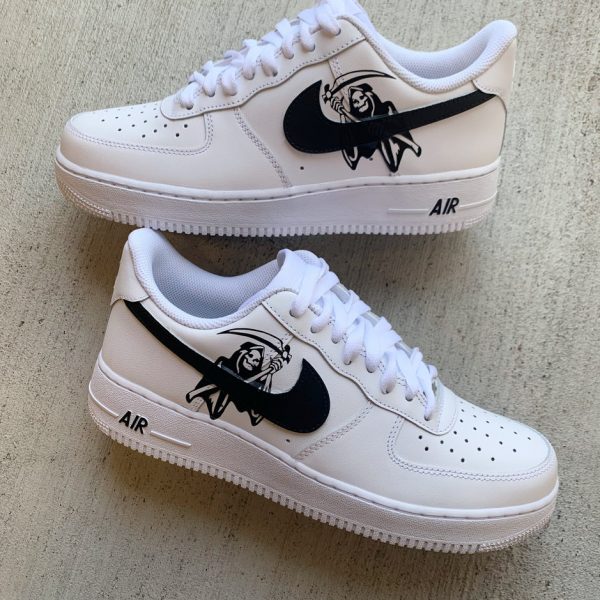 Black Grim Reaper Custom Air Force 1