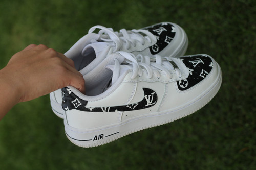 LV Black Pattern Custom Air Force 1