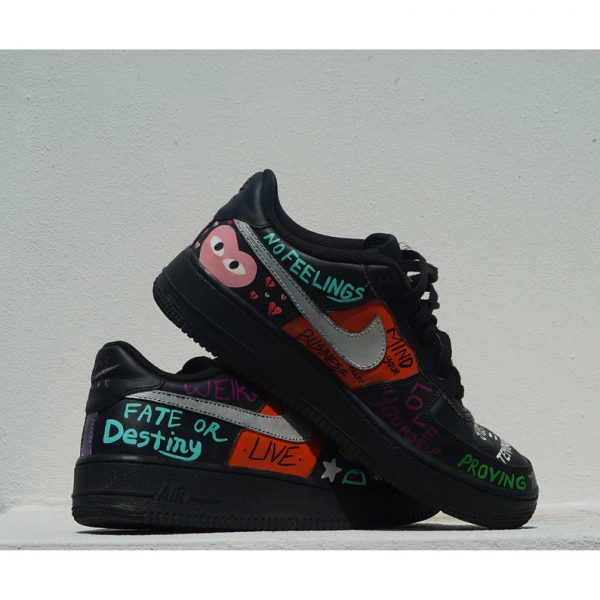 Black Love Graffiti Custom Air Force 1