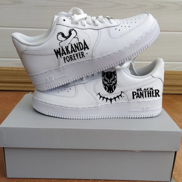 Black Panther Graffiti Custom Air Force 1