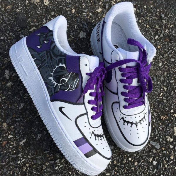 Black Panther Painting Custom Air Force 1