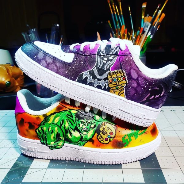 Black Panther Hulk Custom Air Force 1