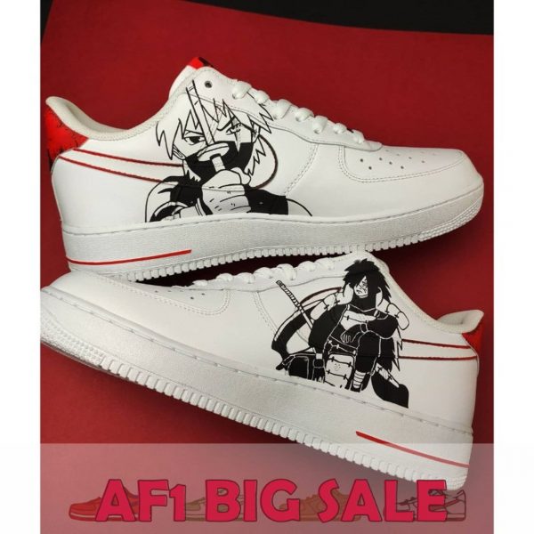 Black Red Anime Custom Air Force 1