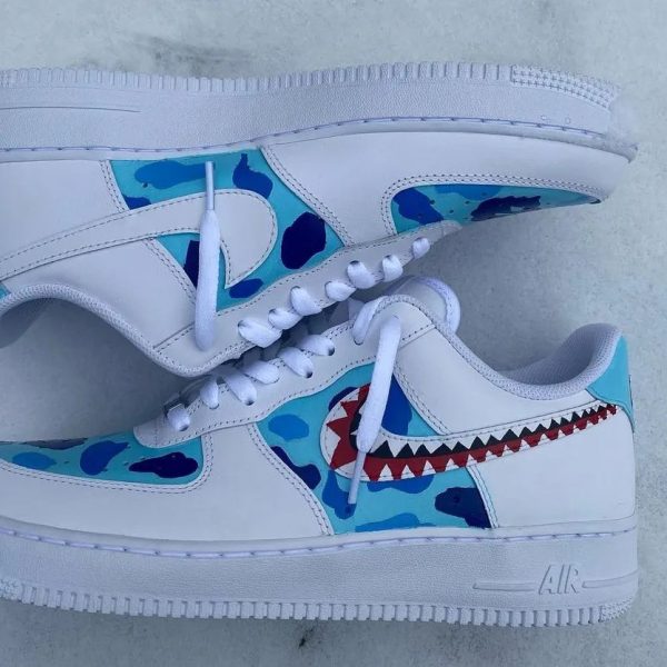 Blue Bape Custom Air Force 1